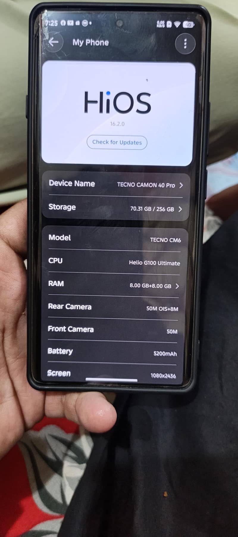 Tecno CAMON 40 Pro 7