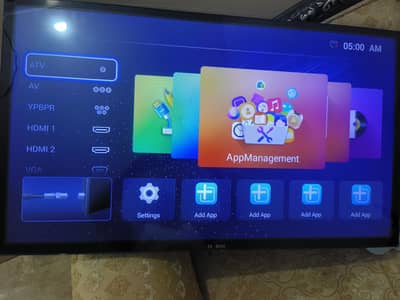 40 inch led tv with wifi duble glass panal