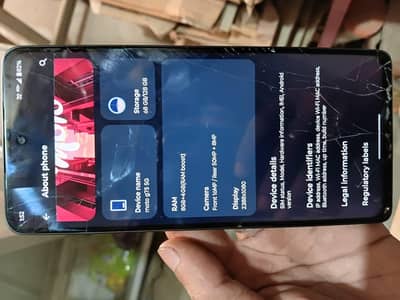 Motorola Moto G75 touch glass broken going cheap