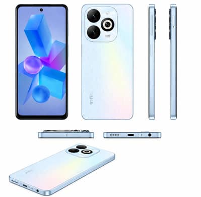 Infinix Smart 8 Pro (4GB ram/128Gb) PTA Approved Box+Original Charger