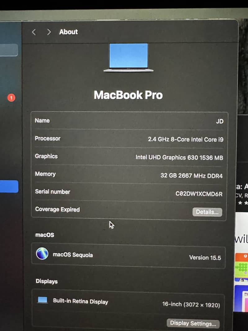 MACBOOK PRO 1