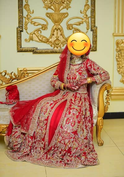 bridal wedding dress/red wedding dress/red wedding lengha