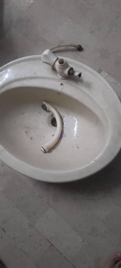 basin with marble