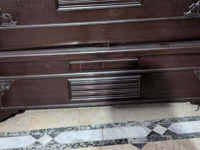 wooden bed lush condition for sale