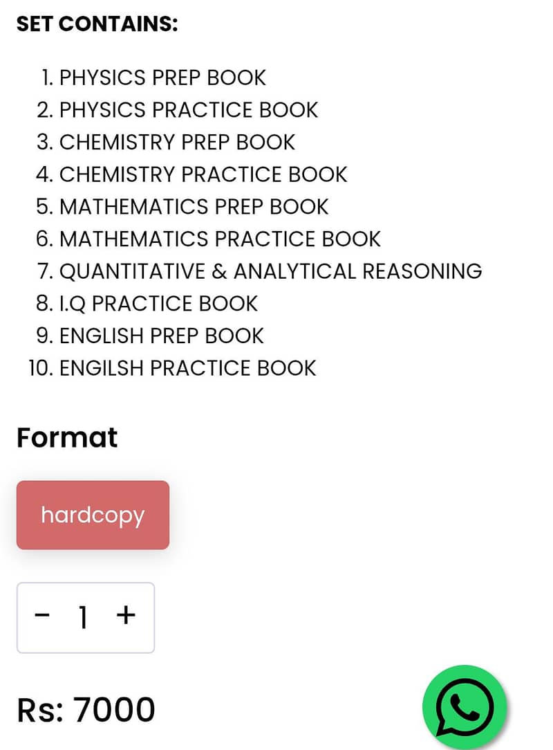 kips engineering entry test books 1
