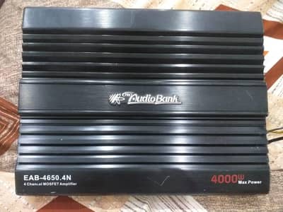 Audio Bank amplifier and Kenwood woofer and Two Tuner Pioneer speakers