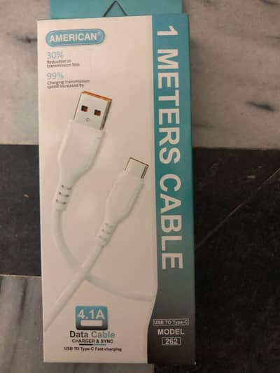 Brand New American Model 262 Fast Charging Type-C Cable
