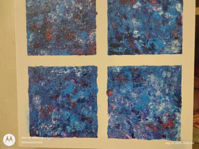 hand made abstract painting