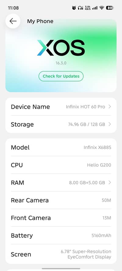 Infinix hot 60 pro with Audionic Earbuds 595 free