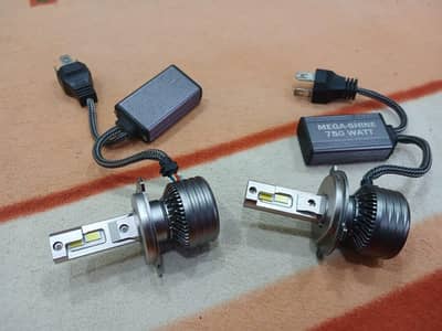 MEGA-SHINE 750W LED Car Headlight – High Power Exterior Headlight Pair