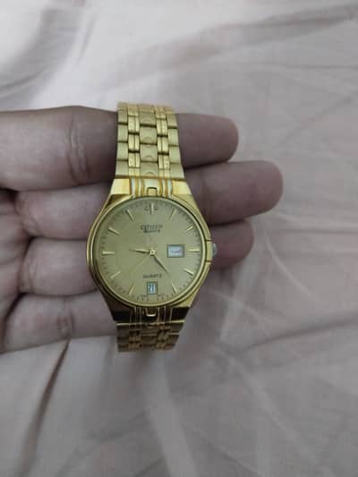 Vintage Citizen Gold Tone Quartz Men's Dress Watch