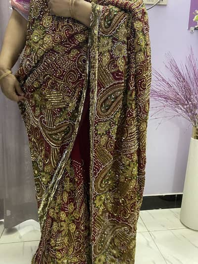 Indian Saree with Heavy Work