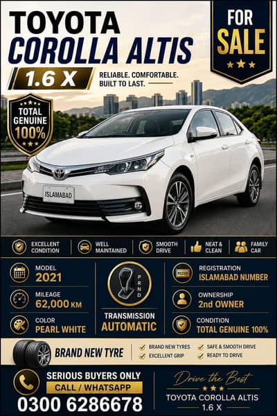 Toyota Corolla Altis 2021