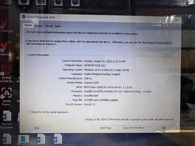 Dell Core i5 6th Generation 8/256