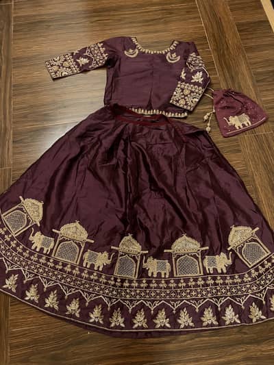 Purple lehnga choli