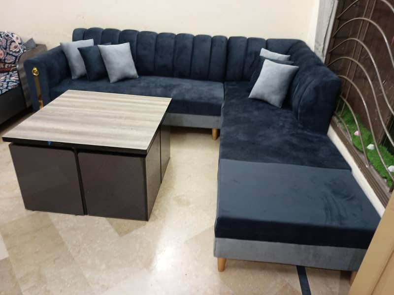7 seater Bubble L shape sofa 0