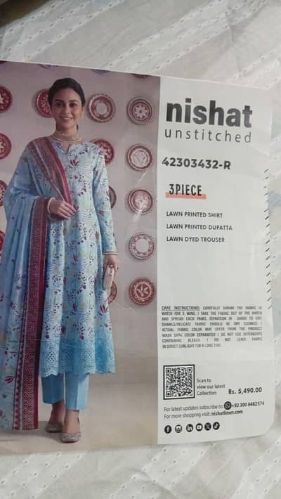 unstitched nishat