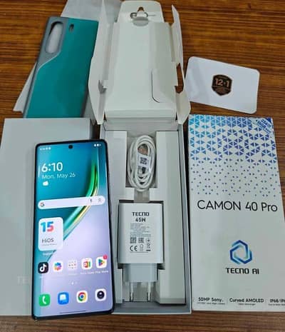 Tecno CAMON 40 Pro 8 GB ram 256 GB storage 03257452808/