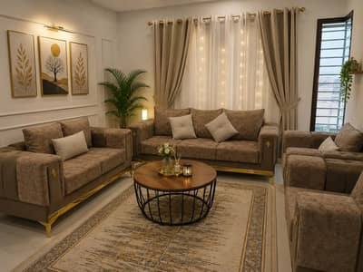 7 seater sofa set with centertable just like new