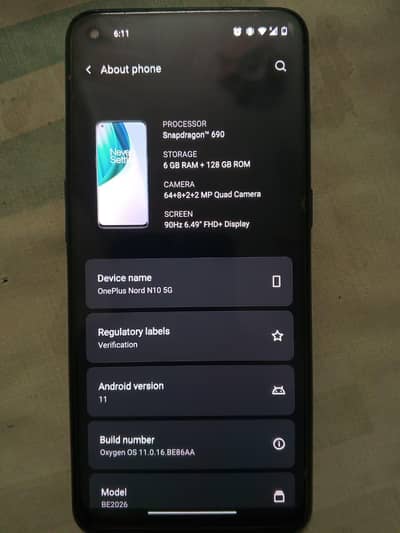 One Plus Nord N10