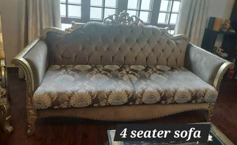 7 Seater Sofa Set (1 is 4 seater, other is 3 seater) + More