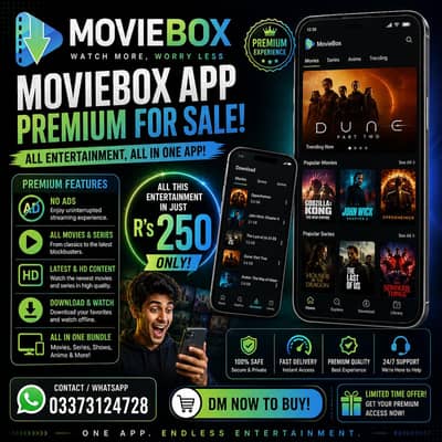 MovieBox Premium In Just R's 250