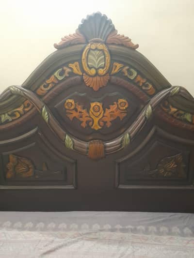 Wooden Bed and dressing in Good Condition