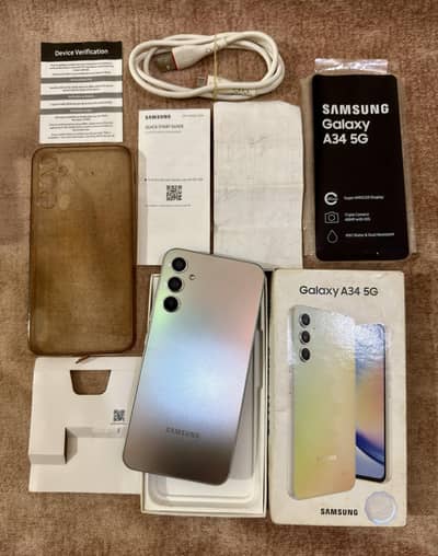 Samsung A34 5G (8gb 256gb) Complete Box