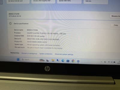 HP Pro Book Core i. 5 8th Generation