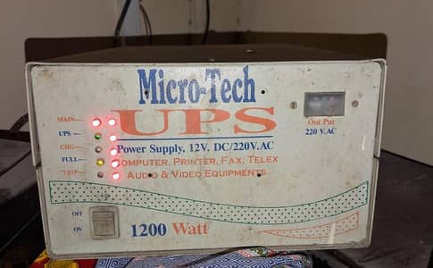 Microtech 1000W UPS – Good Condition UPS for Sale