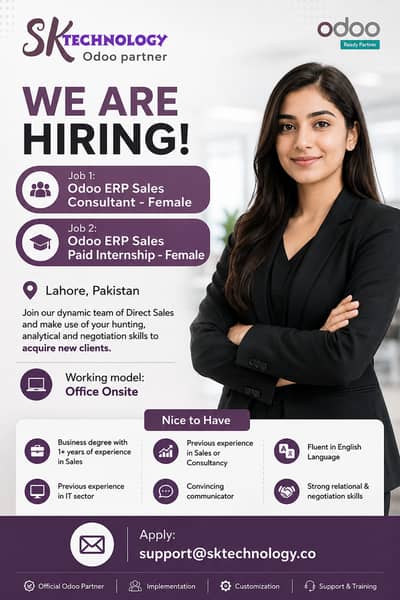 Odoo ERP Sales Paid Internship
