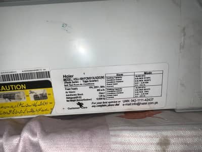 Haier 1.5 Ton Inverter Split AC – good Condition
