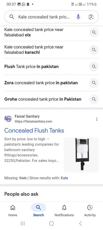 kale conceled flush tanks