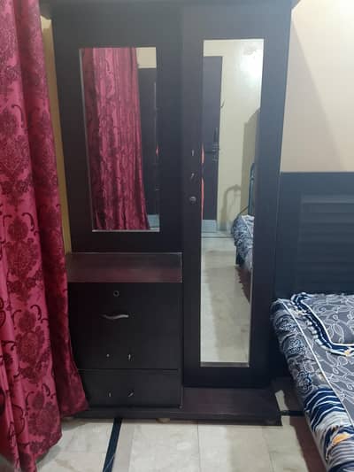 bed with mattress dressing divider and iron stand
