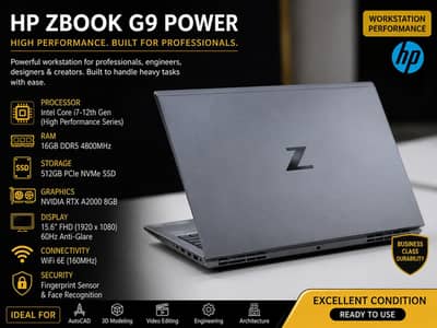 Hp zbook power g9 i7 12gen