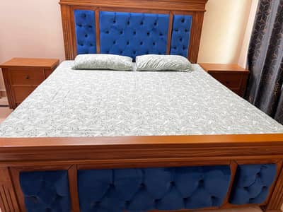 Bed Set with Side tables and Dressing Table (Without mattress)
