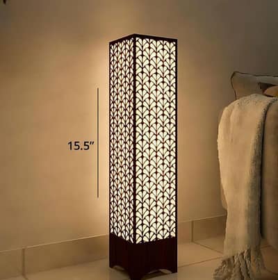 Modern Wooden Floor Lamp with Leaf Design for Home & Office