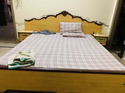 Wooden bed