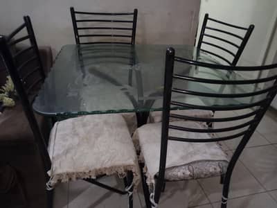 Iron dining table