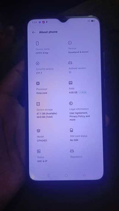 OPPO A16e