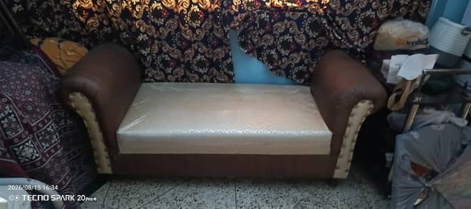 charpai,wood table,2 piece jhumar,6 piece parde,1 piece sofa