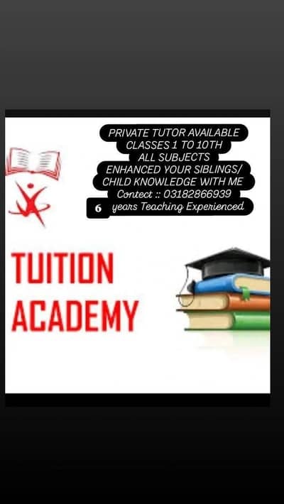 PRIVATE HOME TUTOR AVAILABLE