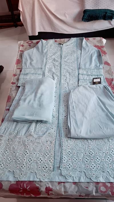 Art maxi ready to wear lawn embroided piece