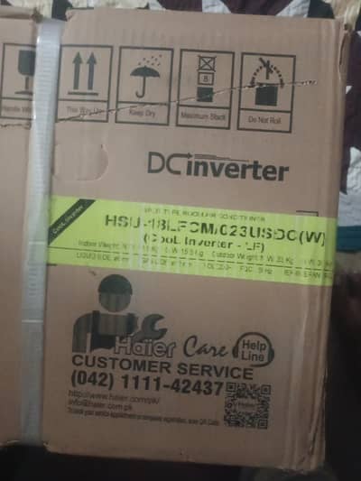 Haier AC 1.5 bilkul new condition box pack