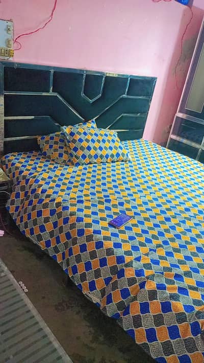 Steel King Size Bed Set for Sale