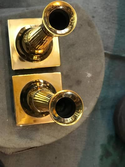brass candle of pair Hand made beautiful and ready to decorate