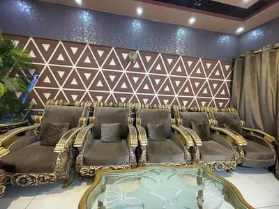 FIBER SOFA SET. HEAVY SOFA SET. BUNGALOWS TAJMAHAL TYPE
