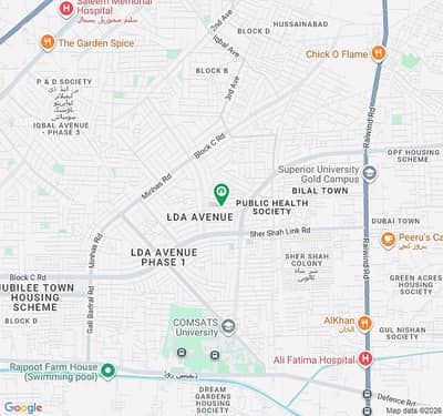 1 kanal plot in 150 feet road in LDA avenue