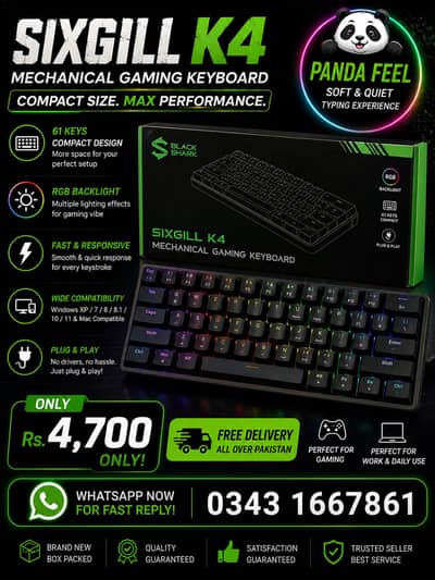 SIXGILL K4 Mechanical Gaming Keyboard | RGB | Rs. 4,700