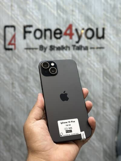 Apple iPhone 15 plus 128GB Non-pta 94% health 2 months sim time